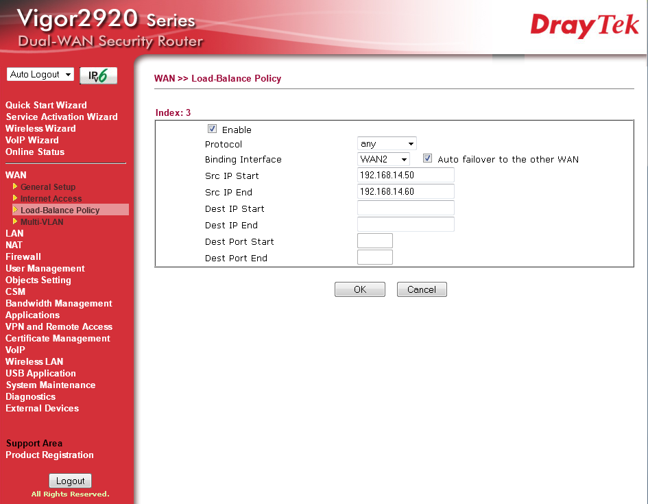 Force all traffic from specified local IPs through a specific WAN Force all traffic from specified local IPs through a specific WAN